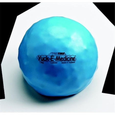 Sportime Sportime 021253 3.3 Lbs; 6.5 In. Yuck-E-Medicine Ball - Blue 21253